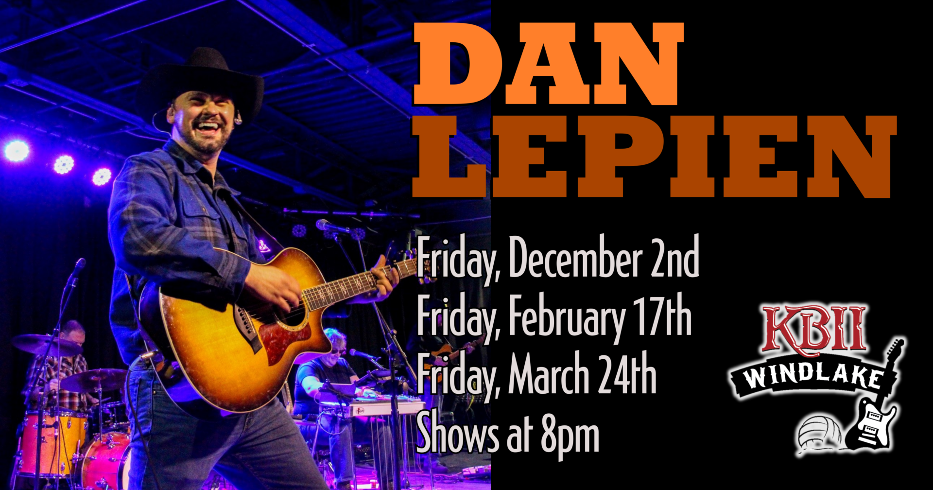 Live Music Dan Lepien Kelly's Bleachers Wind Lake