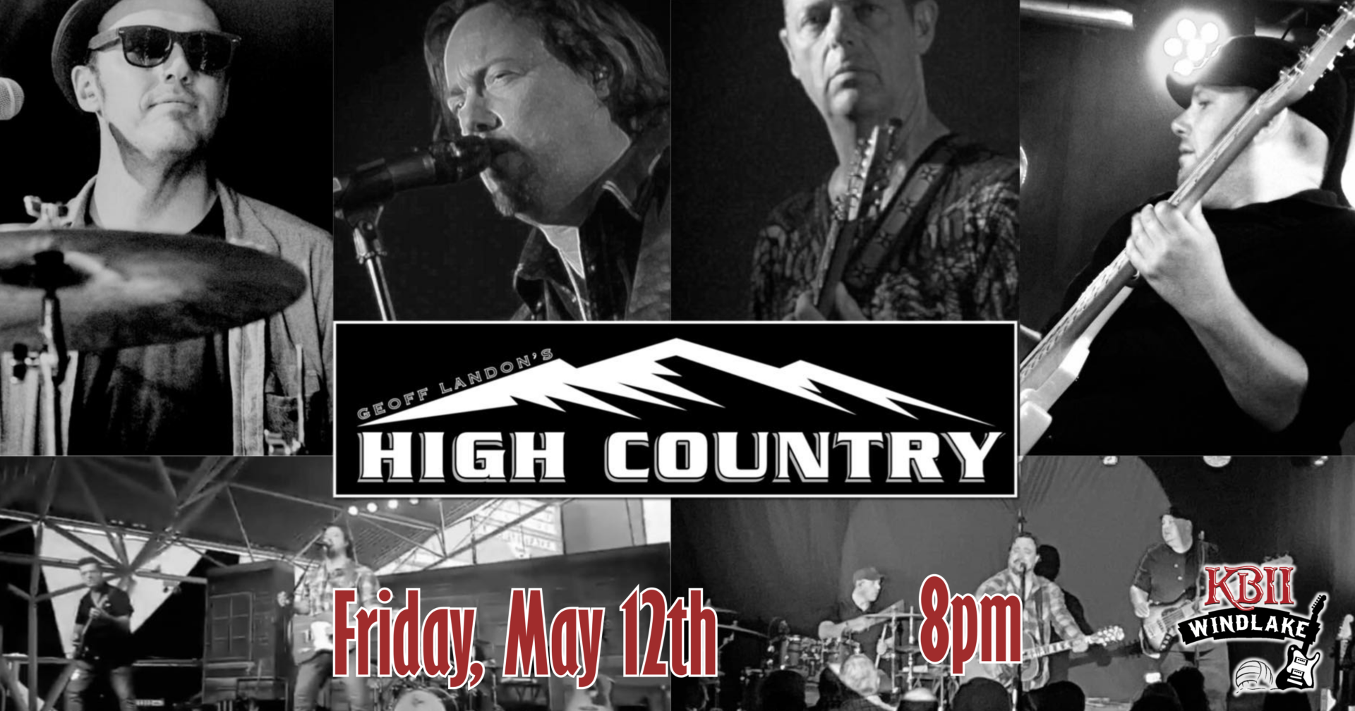 Live Music Geoff Landon’s High Country Kelly's Bleachers Wind Lake