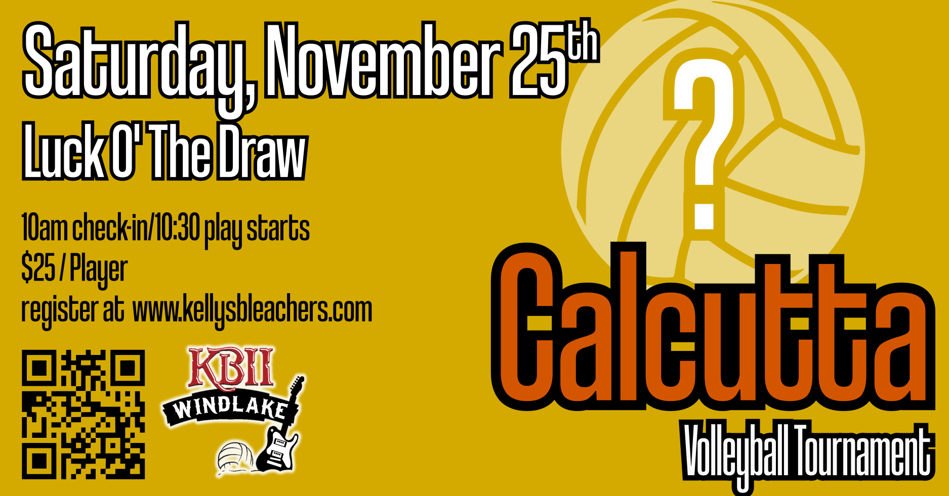 Volleyball Kelly's Bleachers Wind Lake