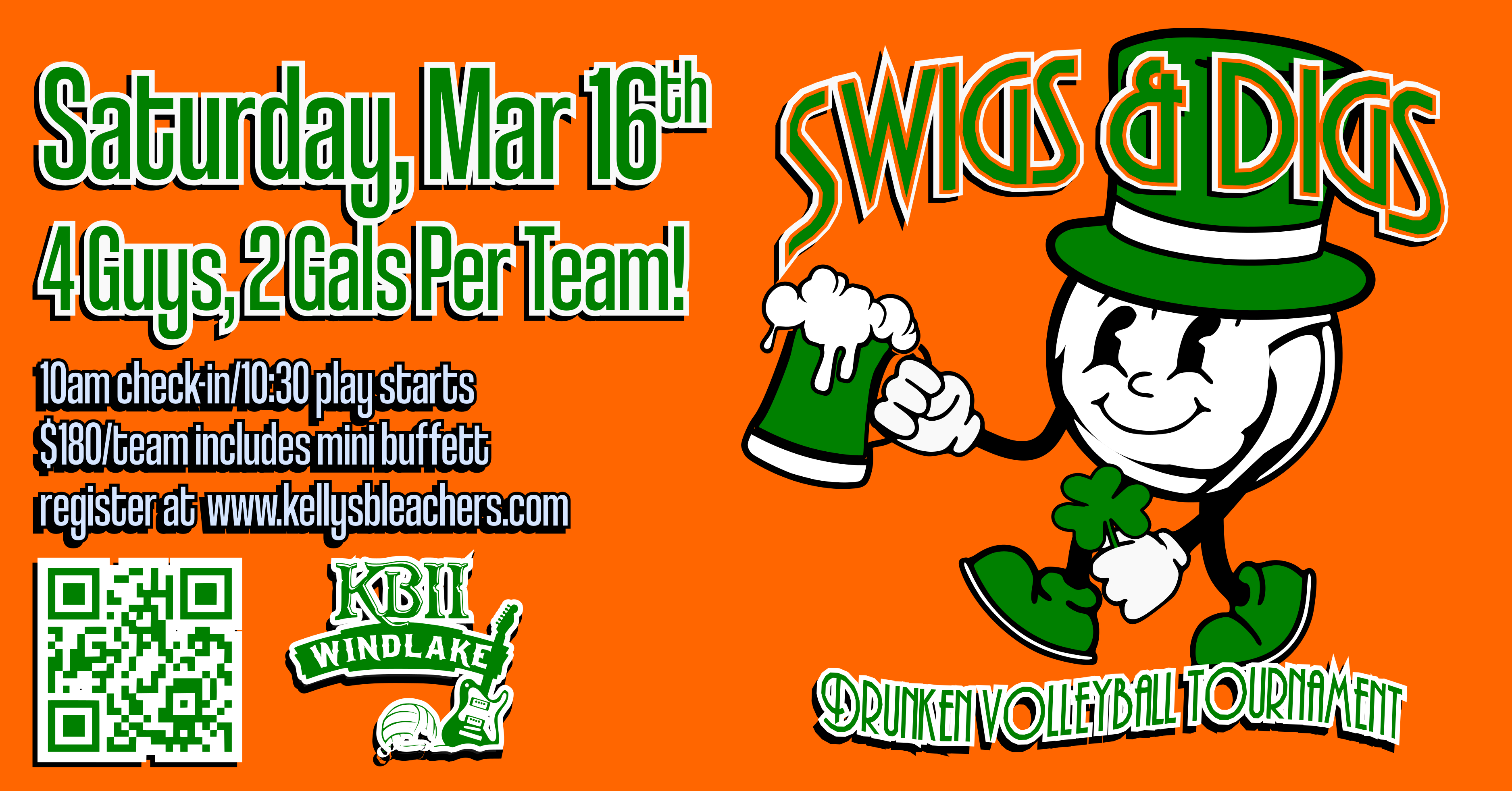 Volleyball Kelly's Bleachers Wind Lake